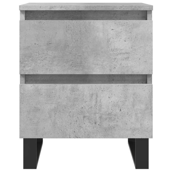 Nachtkastjes 2 st 40x35x50 cm bewerkt hout betongrijs MeubelReus