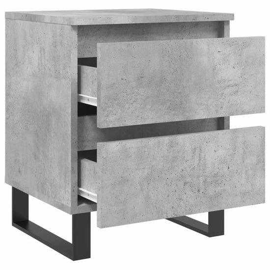 Nachtkastjes 2 st 40x35x50 cm bewerkt hout betongrijs MeubelReus