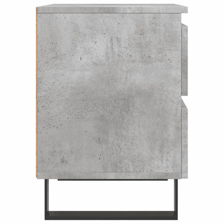 Nachtkastjes 2 st 40x35x50 cm bewerkt hout betongrijs MeubelReus