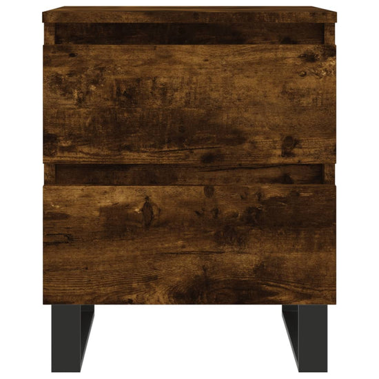 Nachtkastjes 2 st 40x35x50 cm bewerkt hout gerookt eikenkleurig MeubelReus