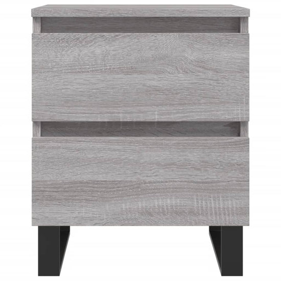 Nachtkastjes 2 st 40x35x50 cm bewerkt hout grijs sonoma eiken MeubelReus