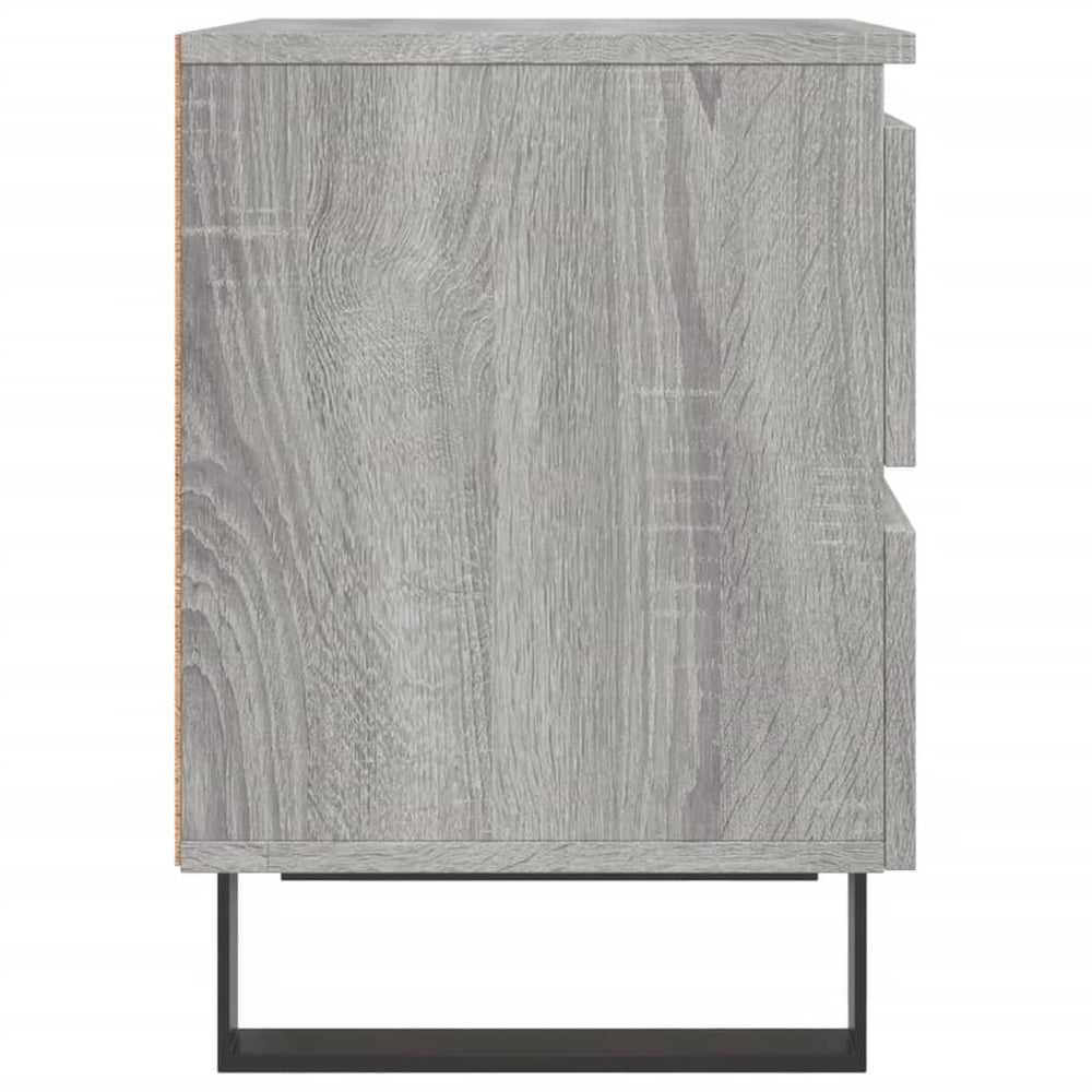Nachtkastjes 2 st 40x35x50 cm bewerkt hout grijs sonoma eiken MeubelReus