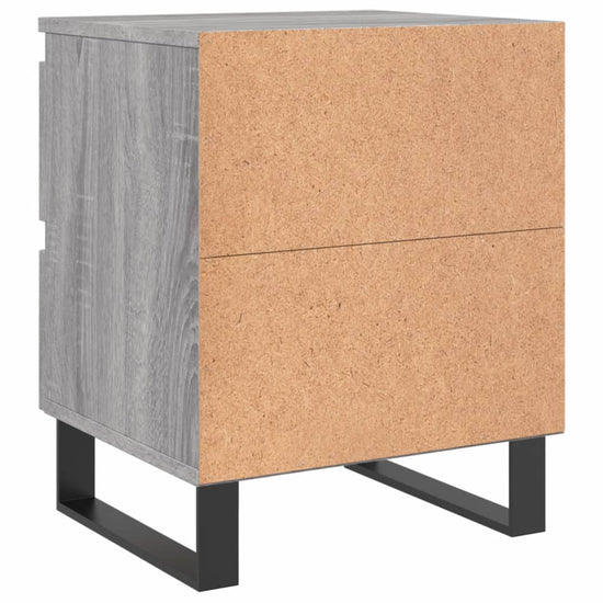 Nachtkastjes 2 st 40x35x50 cm bewerkt hout grijs sonoma eiken MeubelReus