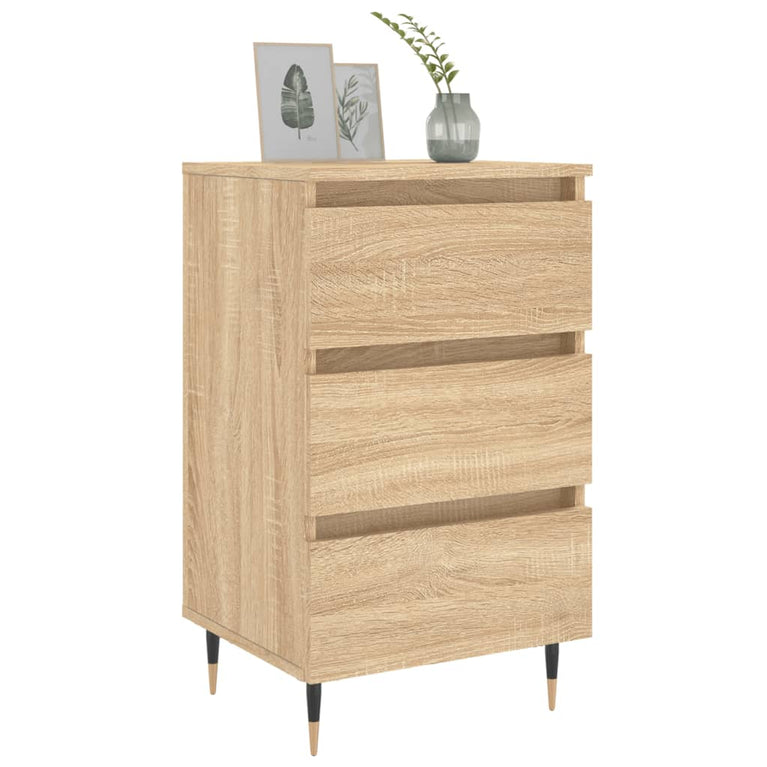 Nachtkastjes 2 st 40x35x69 cm bewerkt hout sonoma eikenkleurig MeubelReus