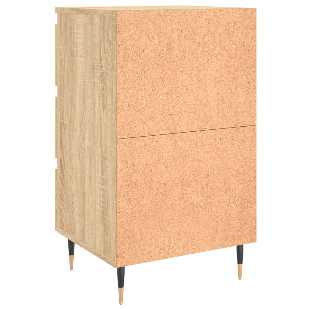 Nachtkastjes 2 st 40x35x69 cm bewerkt hout sonoma eikenkleurig MeubelReus