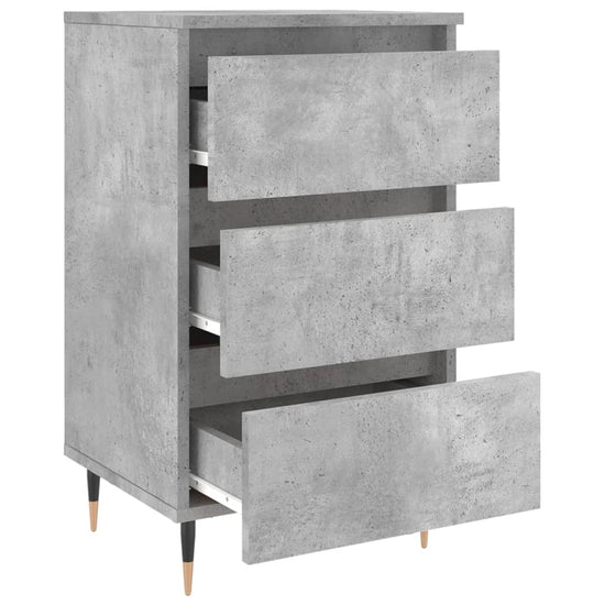 Nachtkastjes 2 st 40x35x69 cm bewerkt hout betongrijs MeubelReus