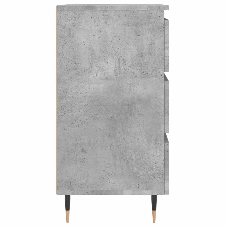 Nachtkastjes 2 st 40x35x69 cm bewerkt hout betongrijs MeubelReus
