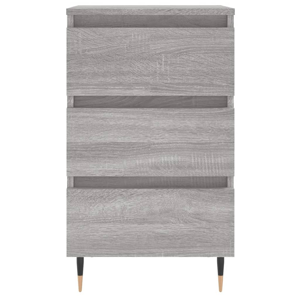 Nachtkastjes 2 st 40x35x69 cm bewerkt hout grijs sonoma eiken MeubelReus