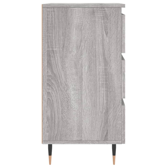 Nachtkastjes 2 st 40x35x69 cm bewerkt hout grijs sonoma eiken MeubelReus
