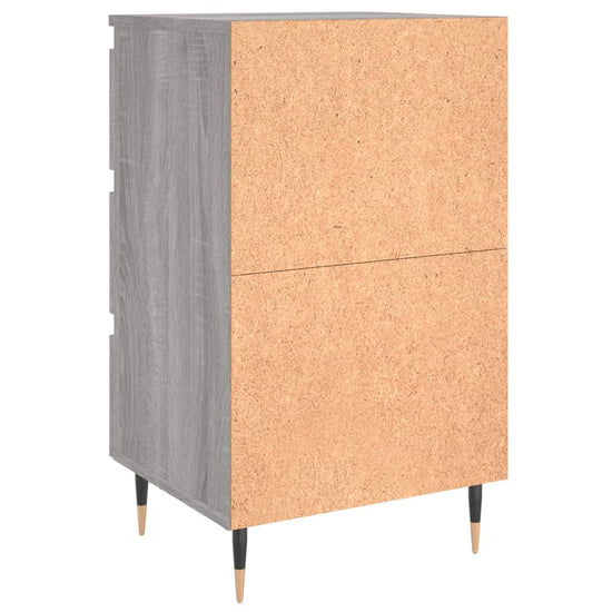 Nachtkastjes 2 st 40x35x69 cm bewerkt hout grijs sonoma eiken MeubelReus