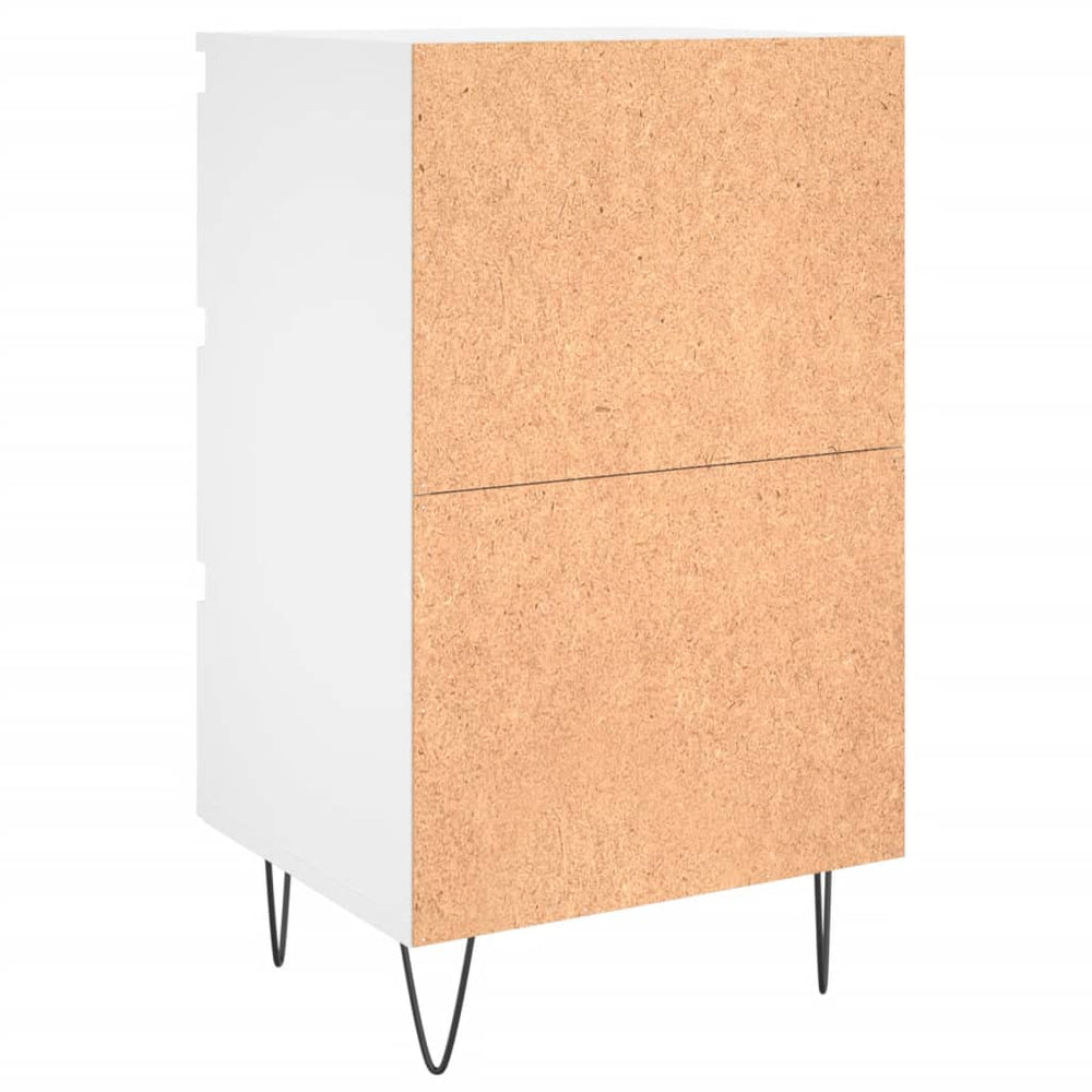 Nachtkastjes 2 st 40x35x69 cm bewerkt hout wit MeubelReus