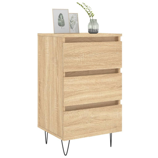 Nachtkastjes 2 st 40x35x69 cm bewerkt hout sonoma eikenkleurig MeubelReus