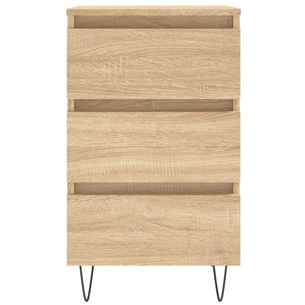 Nachtkastjes 2 st 40x35x69 cm bewerkt hout sonoma eikenkleurig MeubelReus