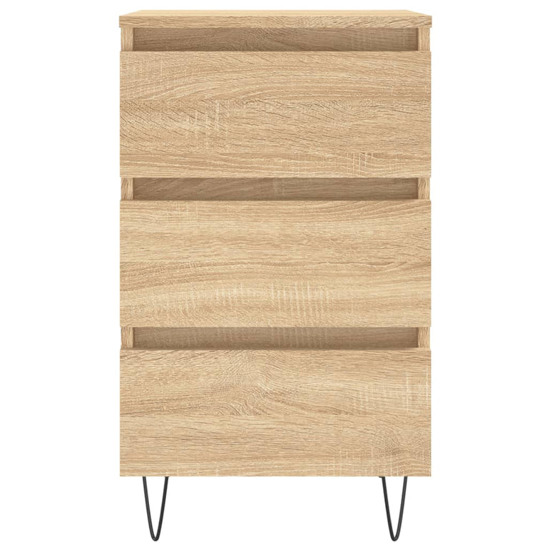 Nachtkastjes 2 st 40x35x69 cm bewerkt hout sonoma eikenkleurig MeubelReus
