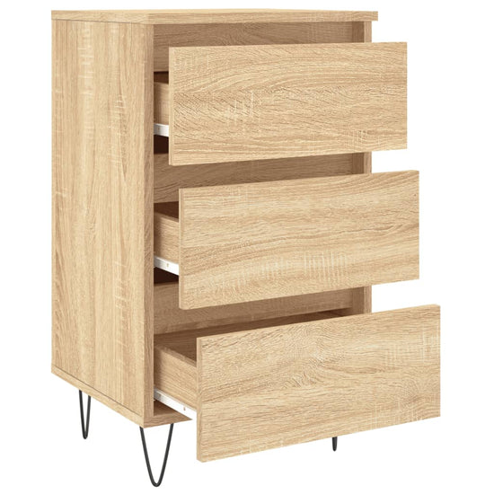 Nachtkastjes 2 st 40x35x69 cm bewerkt hout sonoma eikenkleurig MeubelReus