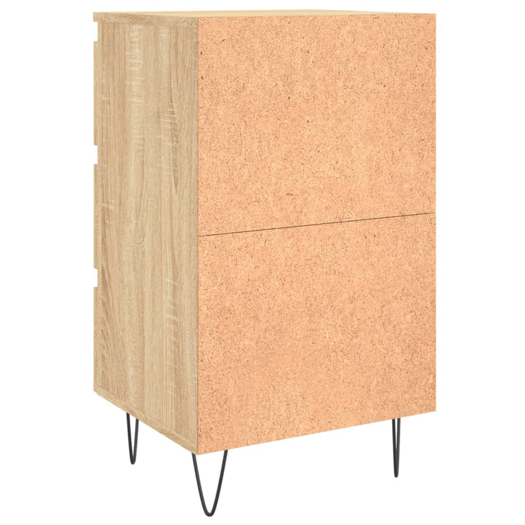 Nachtkastjes 2 st 40x35x69 cm bewerkt hout sonoma eikenkleurig MeubelReus