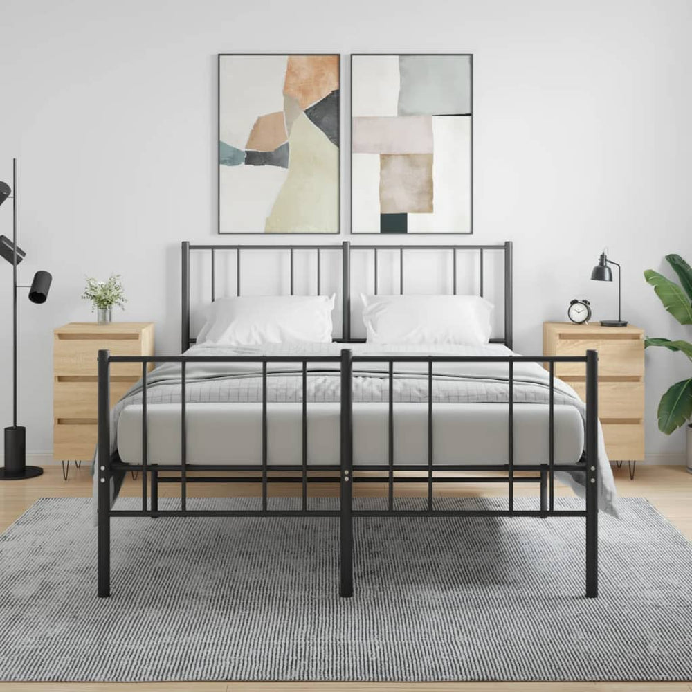 Nachtkastjes 2 st 40x35x69 cm bewerkt hout sonoma eikenkleurig MeubelReus