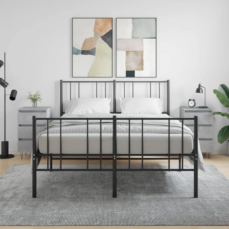 Nachtkastjes 2 st 40x35x69 cm bewerkt hout betongrijs MeubelReus