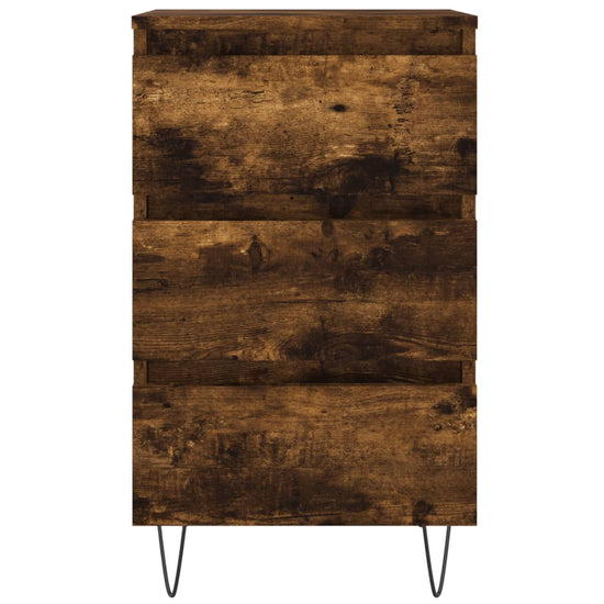 Nachtkastjes 2 st 40x35x69 cm bewerkt hout gerookt eikenkleurig MeubelReus
