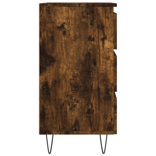 Nachtkastjes 2 st 40x35x69 cm bewerkt hout gerookt eikenkleurig MeubelReus