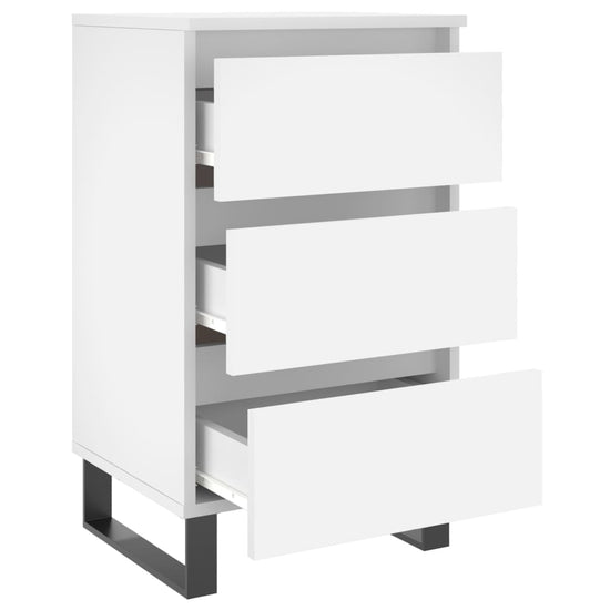 Nachtkastjes 2 st 40x35x69 cm bewerkt hout wit MeubelReus