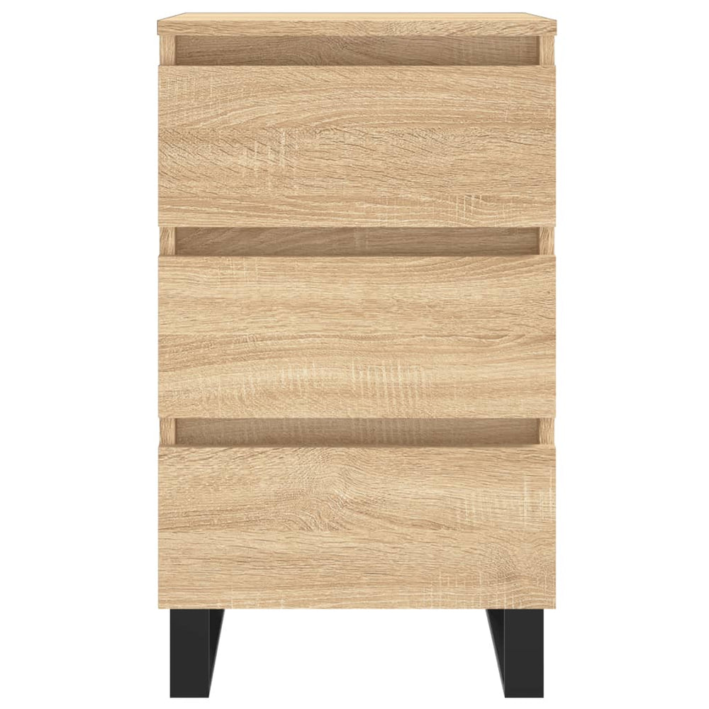 Nachtkastjes 2 st 40x35x69 cm bewerkt hout sonoma eikenkleurig MeubelReus