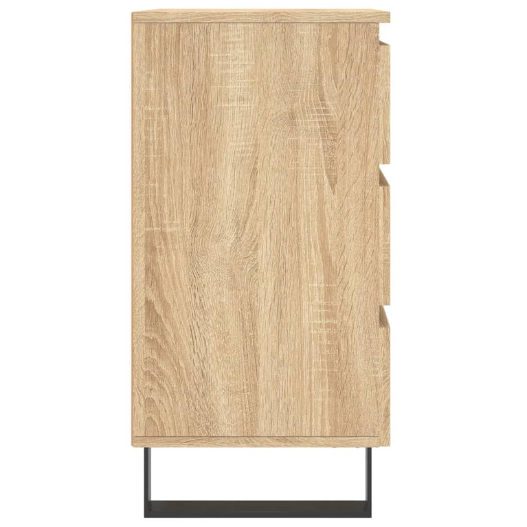 Nachtkastjes 2 st 40x35x69 cm bewerkt hout sonoma eikenkleurig MeubelReus