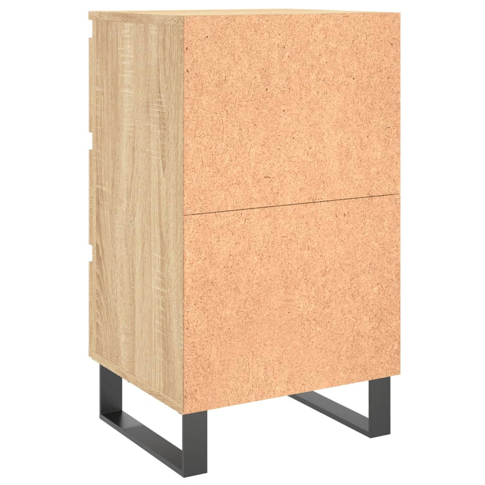 Nachtkastjes 2 st 40x35x69 cm bewerkt hout sonoma eikenkleurig MeubelReus