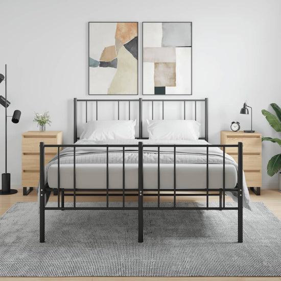 Nachtkastjes 2 st 40x35x69 cm bewerkt hout sonoma eikenkleurig MeubelReus