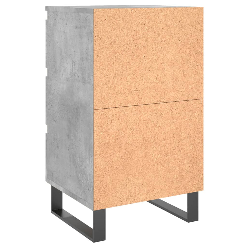 Nachtkastjes 2 st 40x35x69 cm bewerkt hout betongrijs MeubelReus