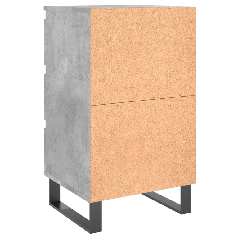 Nachtkastjes 2 st 40x35x69 cm bewerkt hout betongrijs MeubelReus