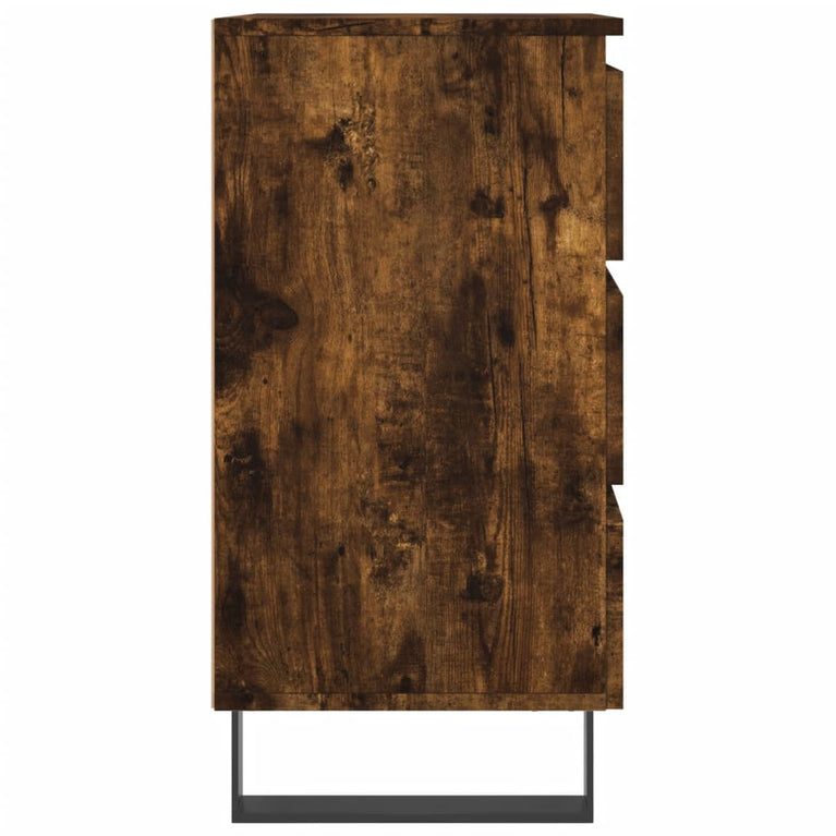 Nachtkastjes 2 st 40x35x69 cm bewerkt hout gerookt eikenkleurig MeubelReus