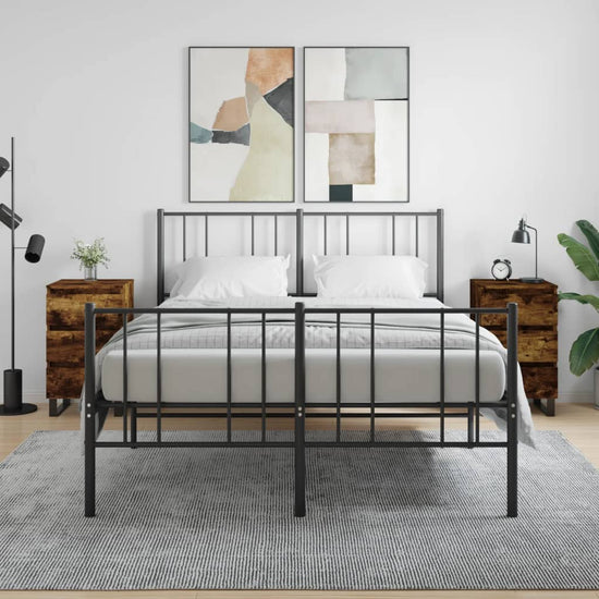 Nachtkastjes 2 st 40x35x69 cm bewerkt hout gerookt eikenkleurig MeubelReus