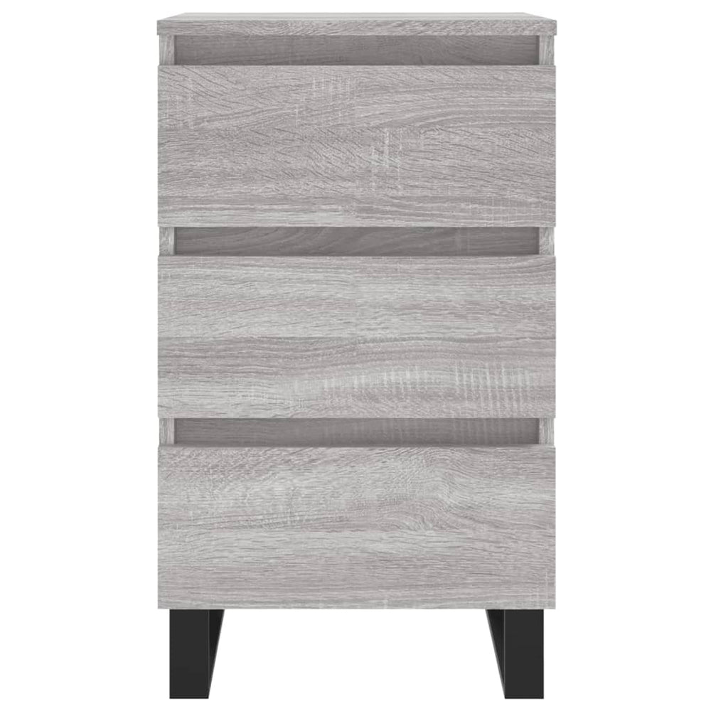 Nachtkastjes 2 st 40x35x69 cm bewerkt hout grijs sonoma eiken MeubelReus