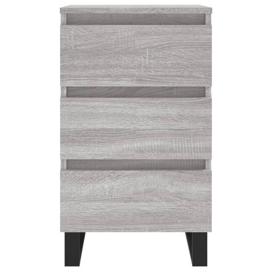 Nachtkastjes 2 st 40x35x69 cm bewerkt hout grijs sonoma eiken MeubelReus