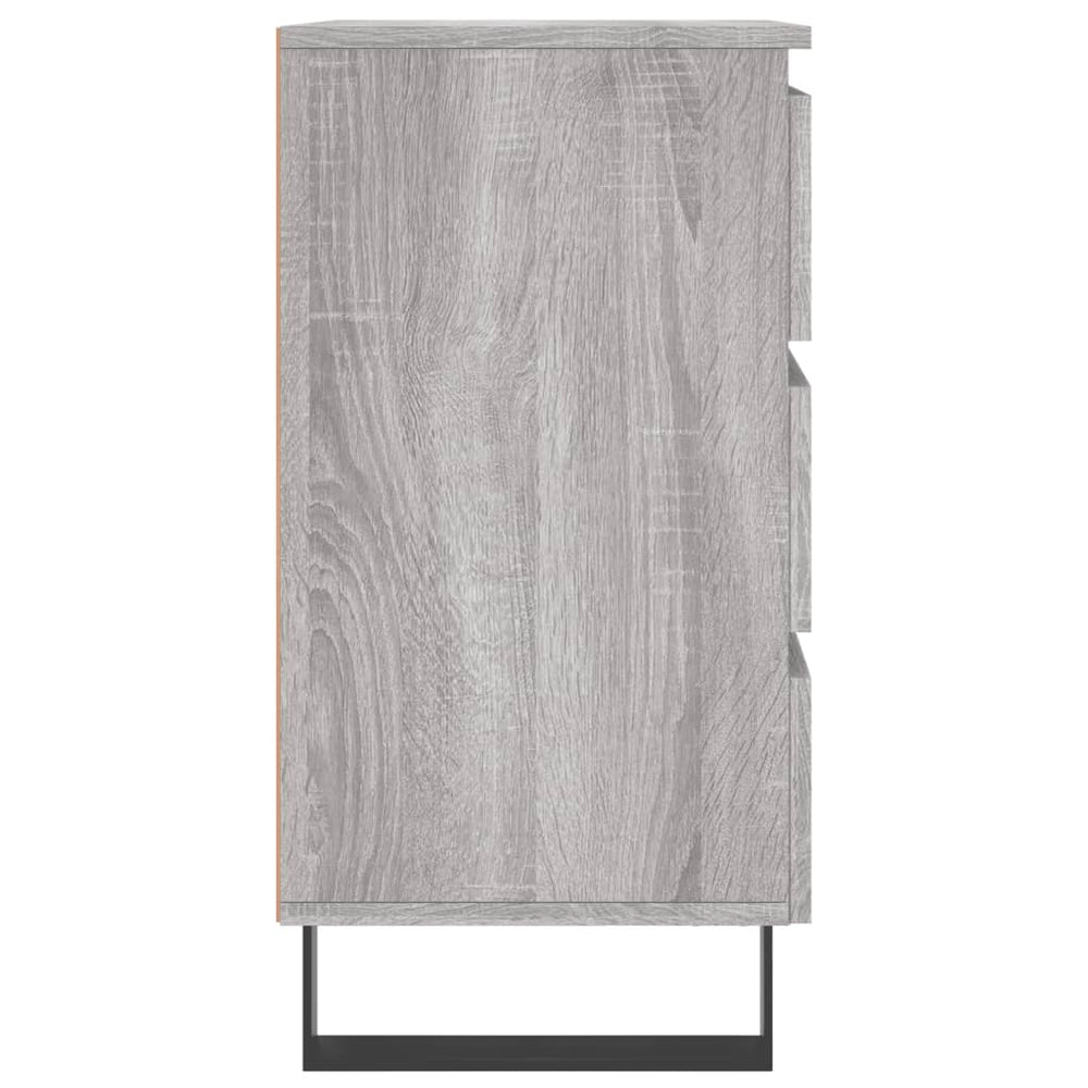 Nachtkastjes 2 st 40x35x69 cm bewerkt hout grijs sonoma eiken MeubelReus