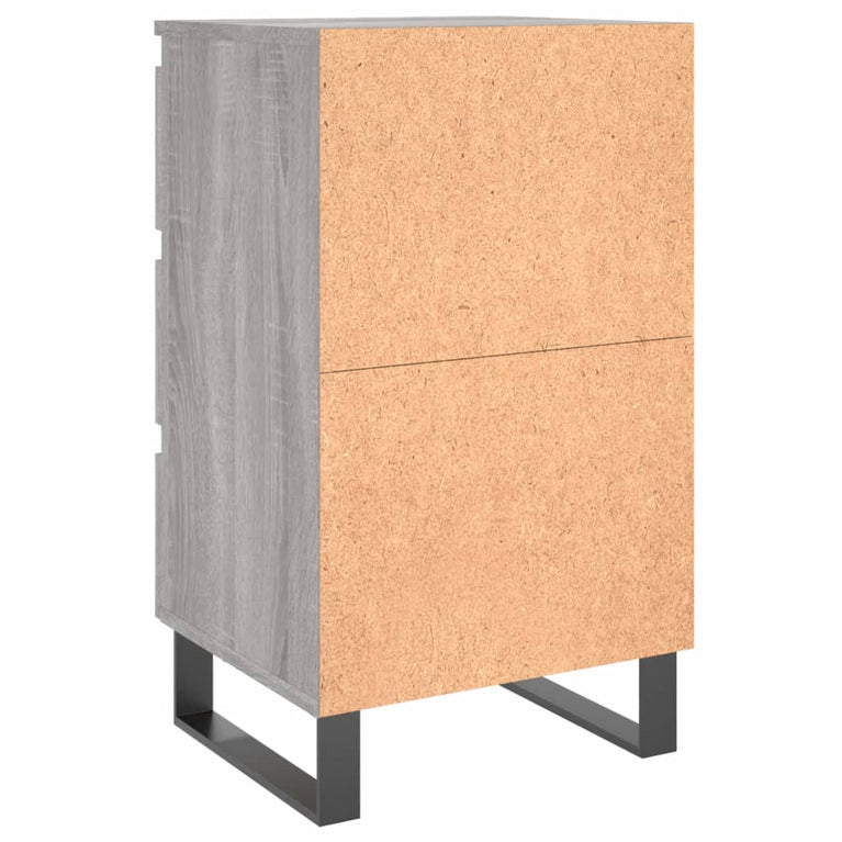 Nachtkastjes 2 st 40x35x69 cm bewerkt hout grijs sonoma eiken MeubelReus