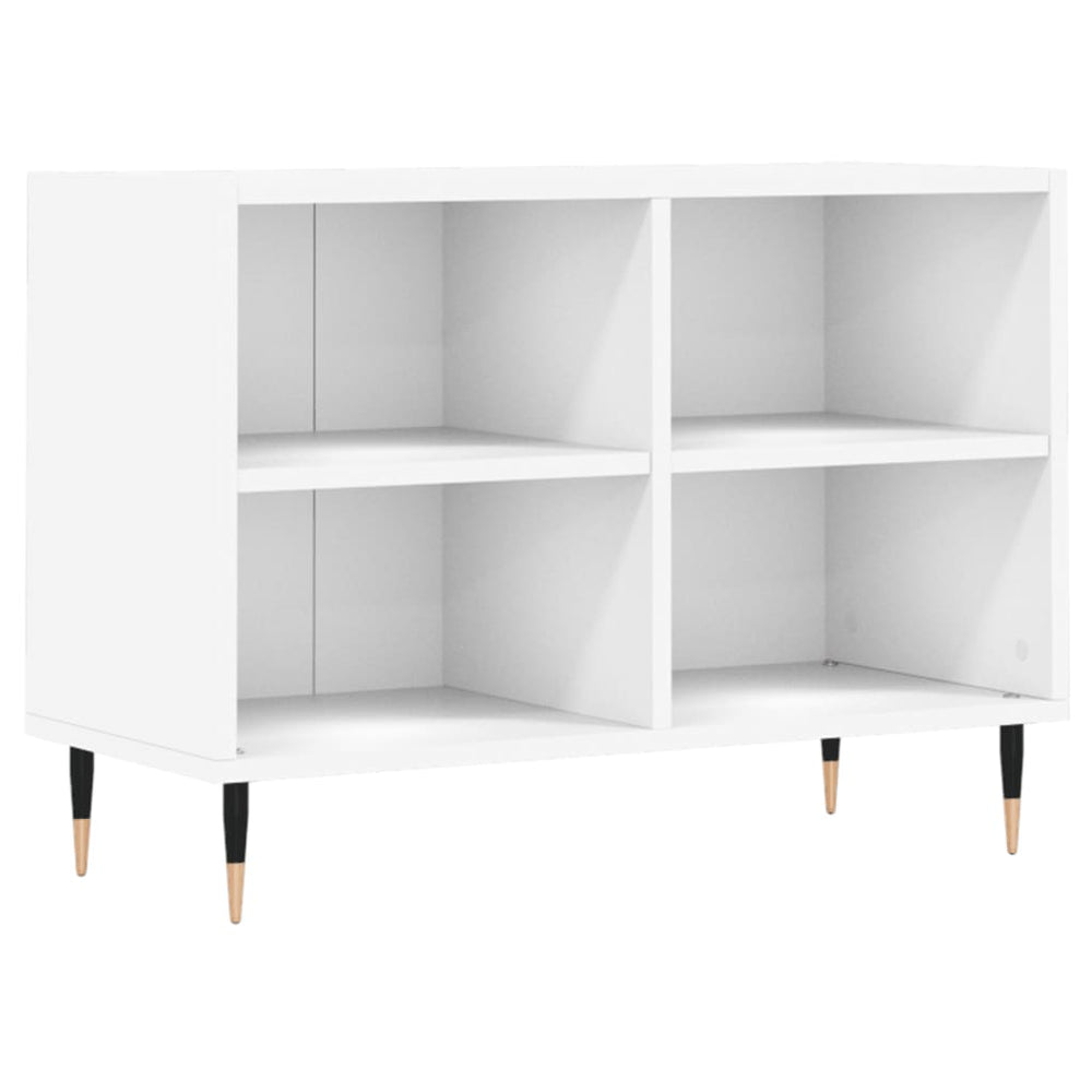 Tv-meubel 69,5x30x50 cm bewerkt hout wit MeubelReus