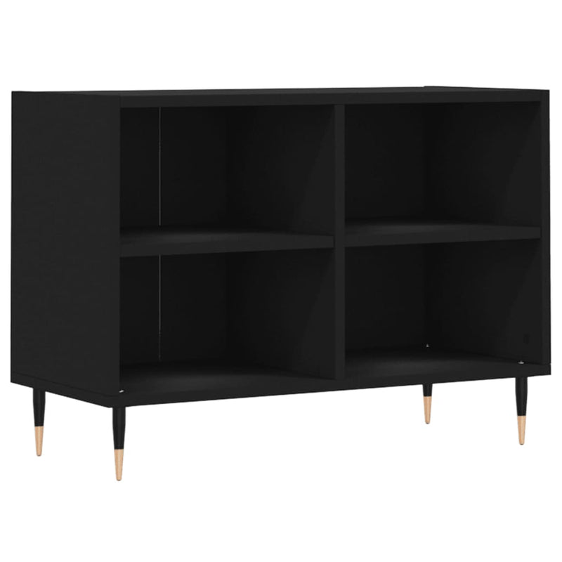 Tv-meubel 69,5x30x50 cm bewerkt hout zwart MeubelReus