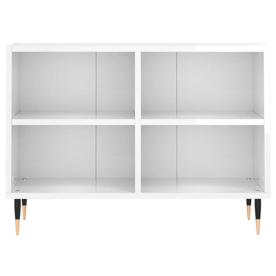 Tv-meubel 69,5x30x50 cm bewerkt hout hoogglans wit MeubelReus