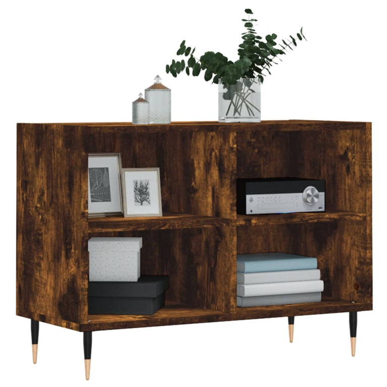 Tv-meubel 69,5x30x50 cm bewerkt hout gerookt eikenkleurig MeubelReus