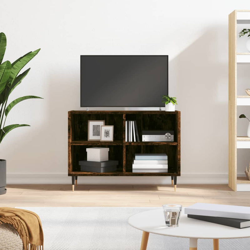 Tv-meubel 69,5x30x50 cm bewerkt hout gerookt eikenkleurig MeubelReus