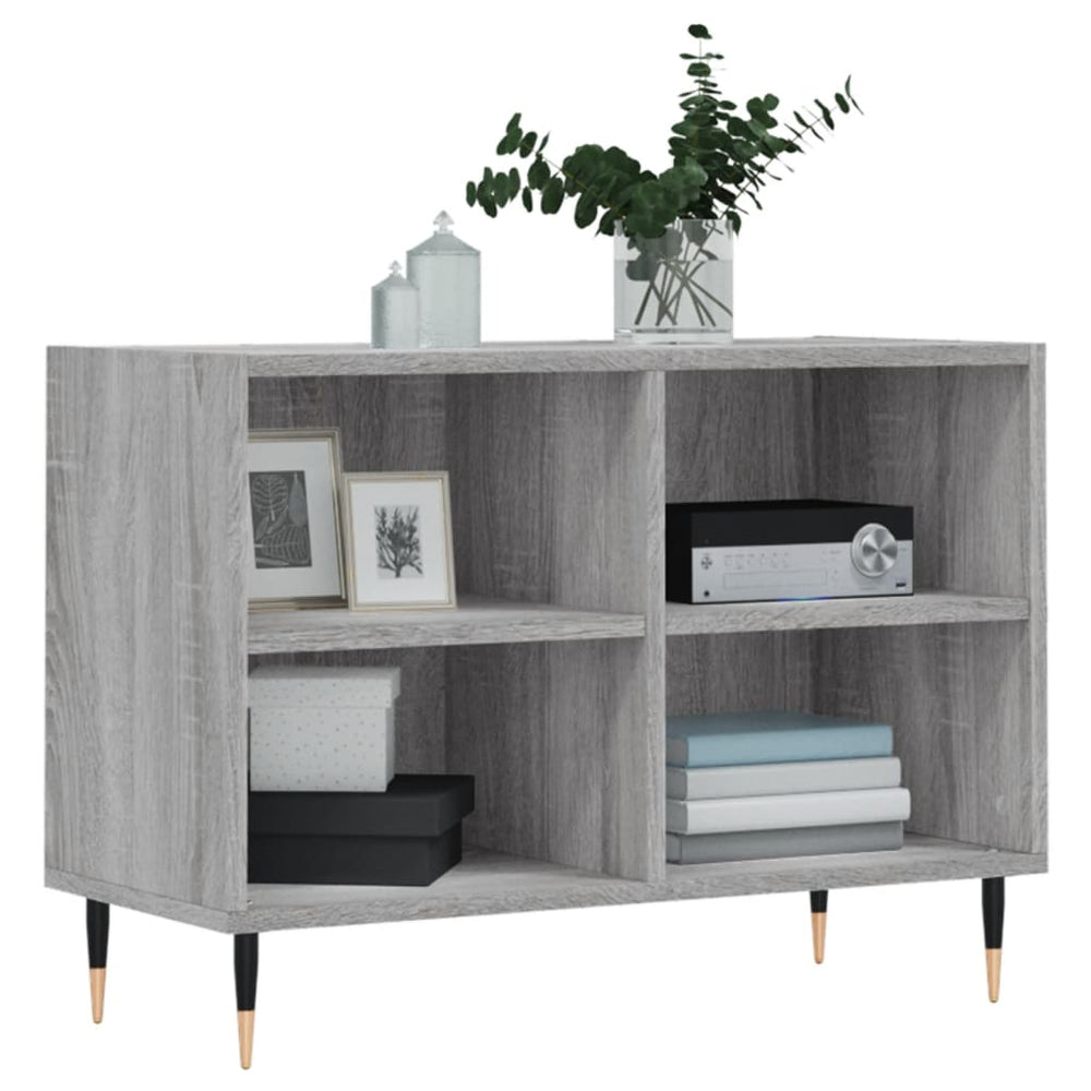 Tv-meubel 69,5x30x50 cm bewerkt hout grijs sonoma eikenkleurig MeubelReus