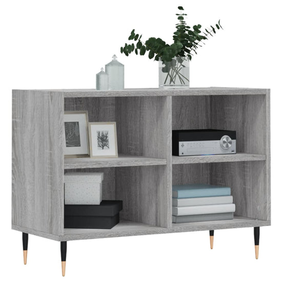 Tv-meubel 69,5x30x50 cm bewerkt hout grijs sonoma eikenkleurig MeubelReus