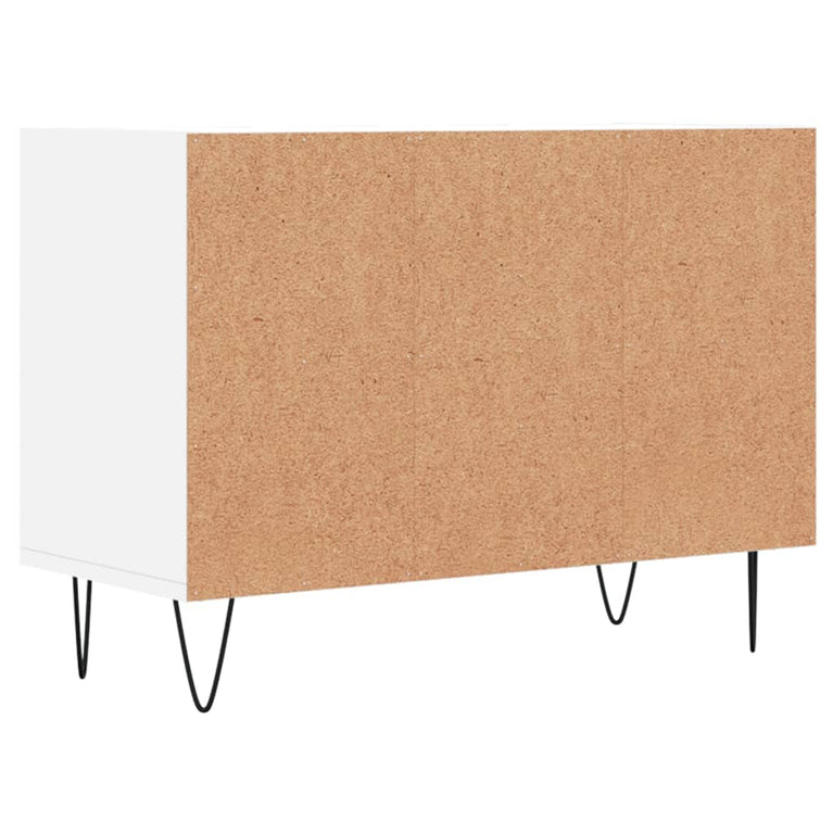 Tv-meubel 69,5x30x50 cm bewerkt hout wit MeubelReus