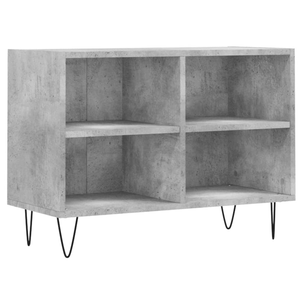 Tv-meubel 69,5x30x50 cm bewerkt hout betongrijs MeubelReus