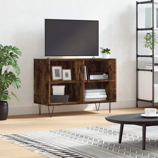 Tv-meubel 69,5x30x50 cm bewerkt hout gerookt eikenkleurig MeubelReus