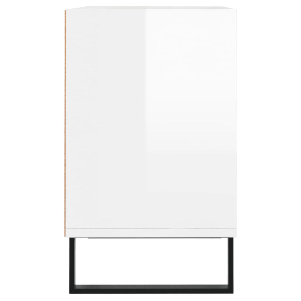 Tv-meubel 69,5x30x50 cm bewerkt hout hoogglans wit MeubelReus