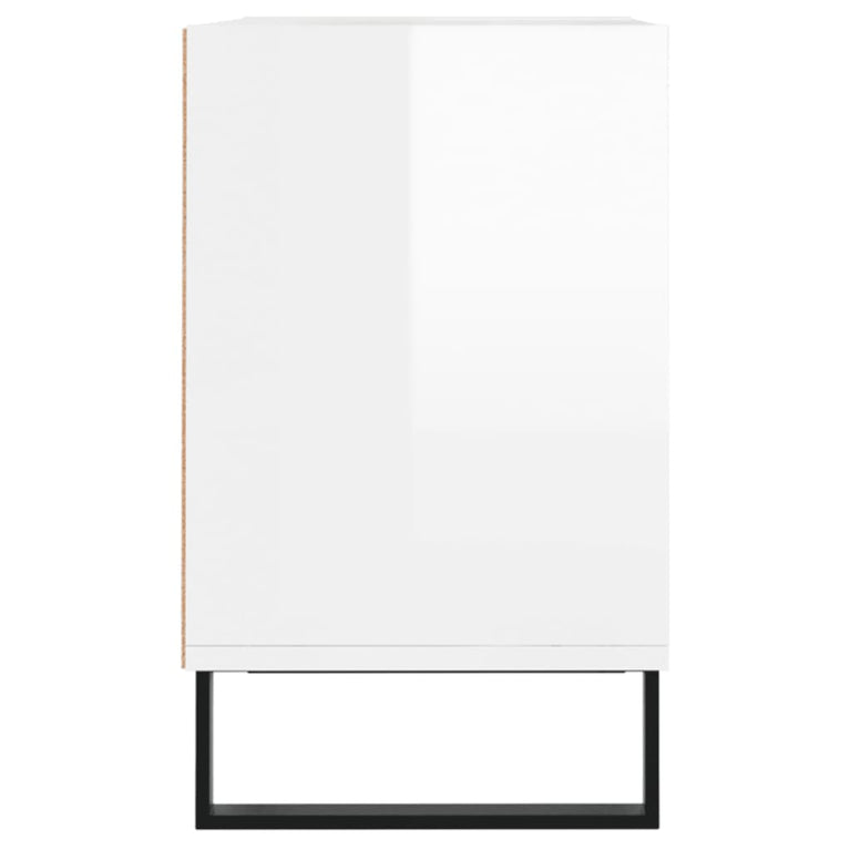 Tv-meubel 69,5x30x50 cm bewerkt hout hoogglans wit MeubelReus