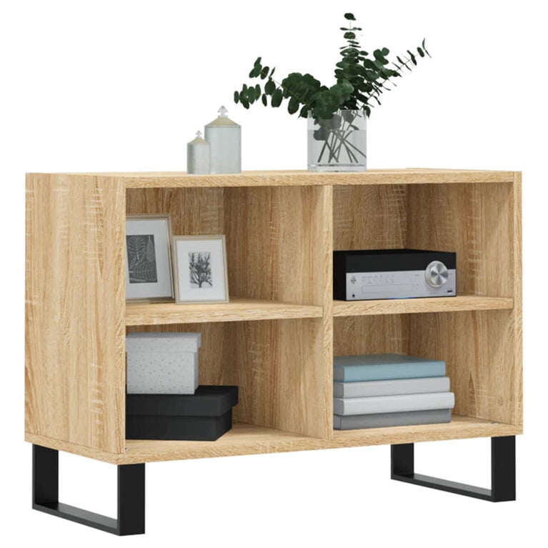 Tv-meubel 69,5x30x50 cm bewerkt hout sonoma eikenkleurig MeubelReus